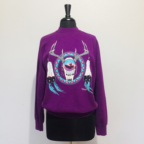 Utah Graphic Sweat Shirt Purple - Picture 1 of 5